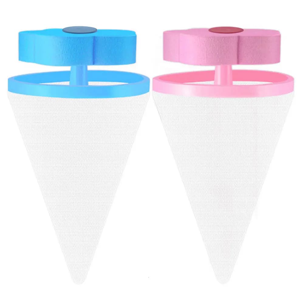 Mesh bag with floating anti-fledged filter for washing machine Reusable bag for dirty collection in flower-shaped mesh for dog and cat fur collector