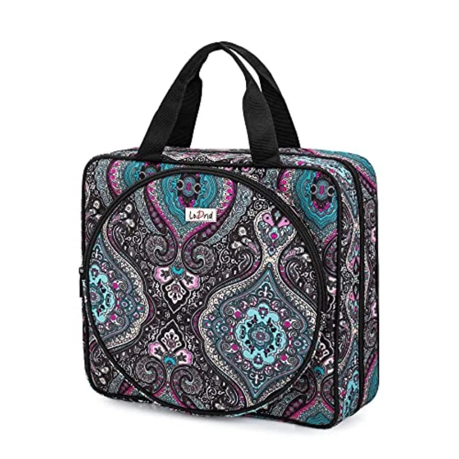 Borsa per Progetti di Ricamo, Contenitore Quadrato per Forniture di Ricamo, Custodia Portatile per Kit di Ricamo e Punto Croce