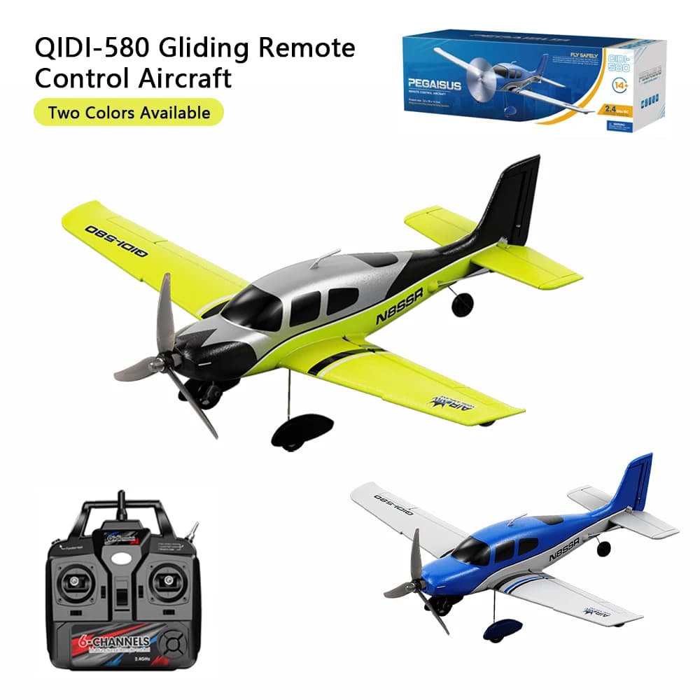 QIDI-580 Aereo telecomandato a 4 canali SR22 Aereo di simulazione 1504 Motore brushless Giocattoli telecomandati per regali per bambini