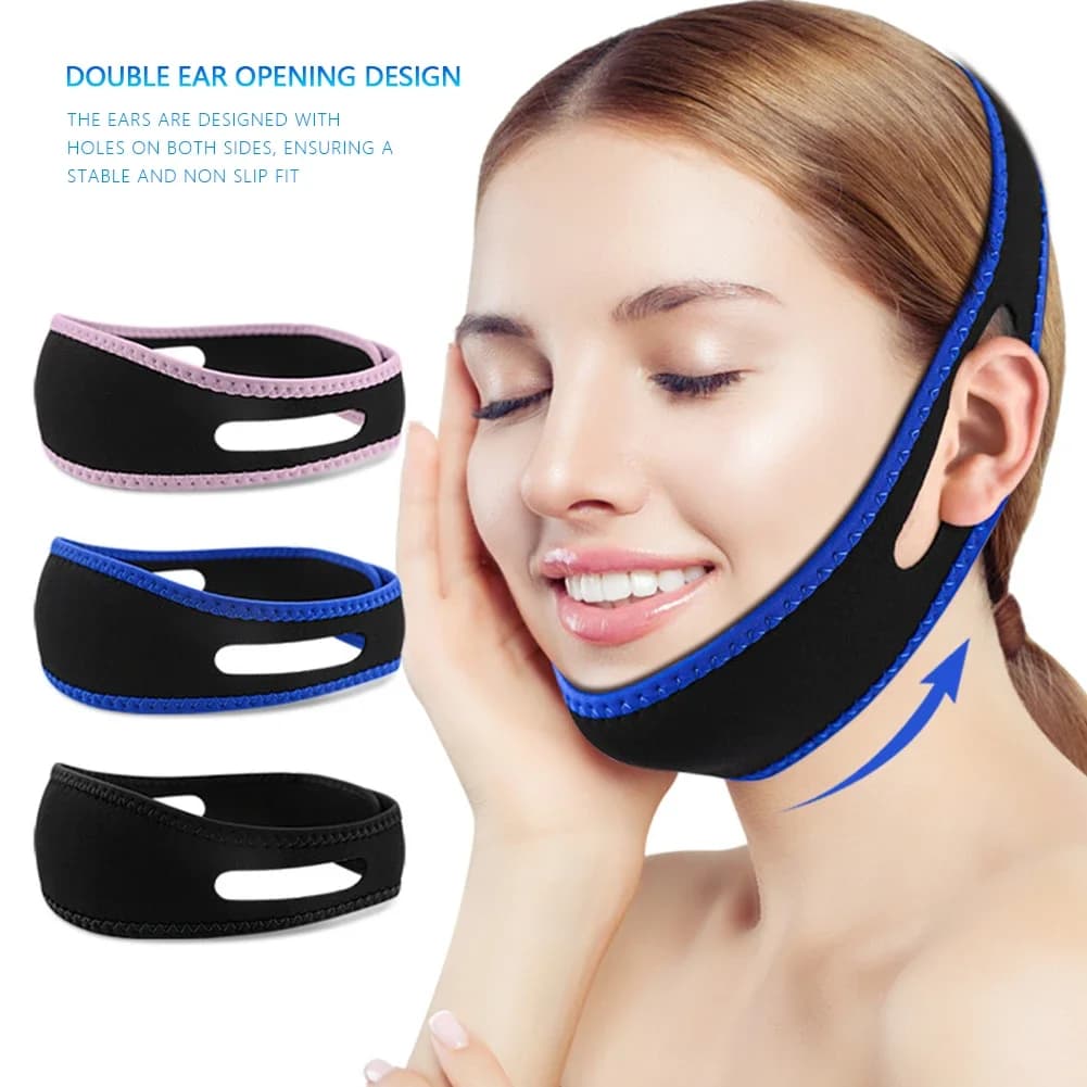 Anti-russation Belt Soft Adjustable Under-Length Protection for Women's Mouth Man Alito Best Health Snoring Mat Benda Sleep Help Tool