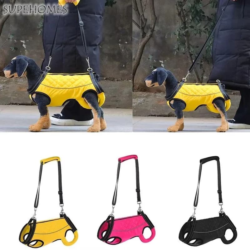Adjustable Strap Dog Lifting Harness Legs Support Thicken Handle Dog Sling Carrier Comfortable Assistant Pet Walking Aid Straps