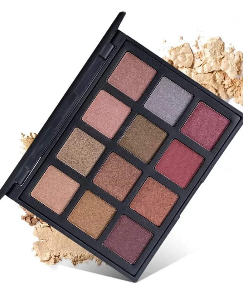12 colori Shimmer Nature Glow Eyeshadow Palette Trucco Cosmetici Terra Ombretto nudo in polvere Set trucco impermeabile 612 #