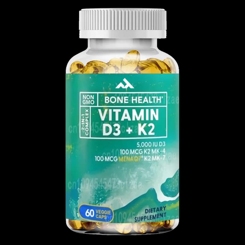 Vitamin D3 capsules K2 - Vitamin D supplement K2, Immune vitamin complex, Supports the heart, teeth, joint health and bone health