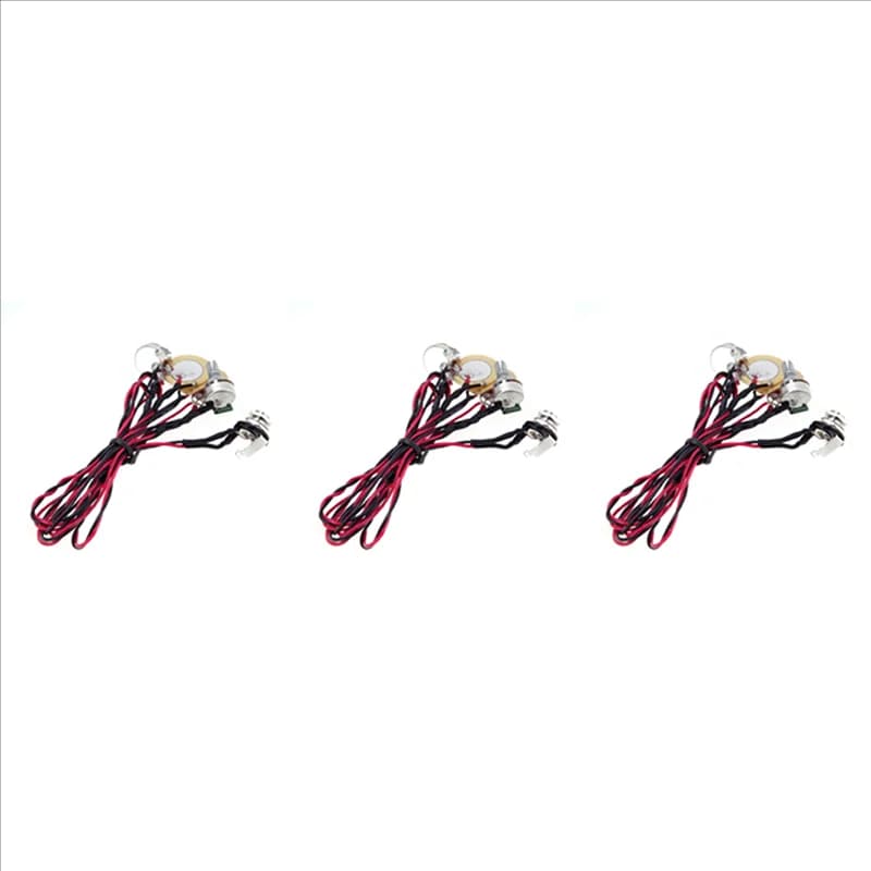 AA75-3X Pickup piezoelettrico doppio Jack da 6,35 mm con controllo del tono del volume per chitarra acustica Ukulele
