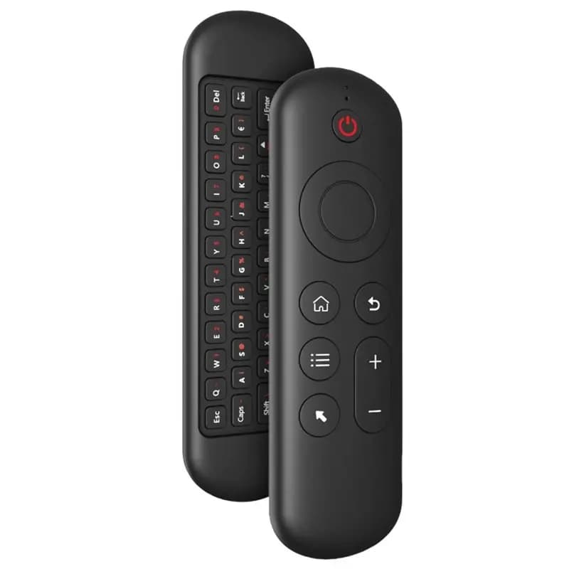 AT82 - Telecomando Vocale Bluetooth 2.4G Compatibile con Android Smart TV Box, Proiettore, PC, Giroscopio Wireless, Air Mouse, Mini Tastiera