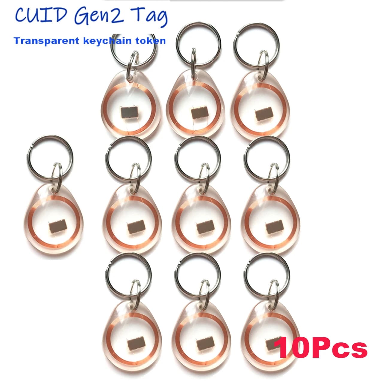 Portachiavi RFID con Token, Blocco 0 del Settore 0 UID Riscrivibile, 13.56MHz, CUID Modificabile, Wet Inlay, Tag NFC per Clonazione e Copia NFC Android MCT
