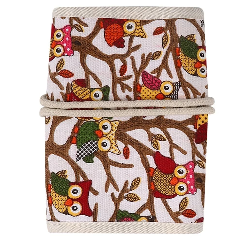 Roll Up Knitting Needles Case Zipper Bag Empty Organizer Crochet Hooks Storage Bag Knitting Needle Storage Accessories Storage