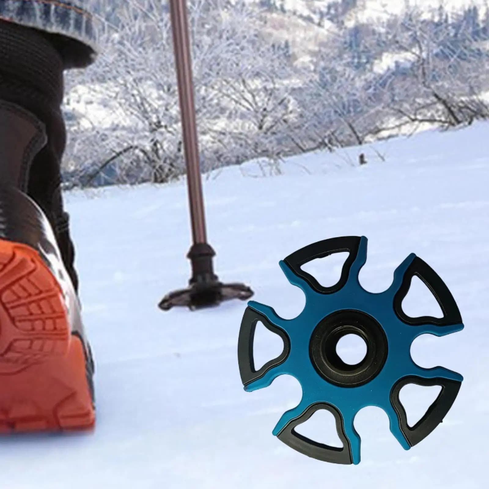 Cappuccio per bastone da trekking in TPR per neve e fango, accessorio per bastone da escursionismo, punta di ricambio per bastone da sci per attrezzatura da avventura all'aperto