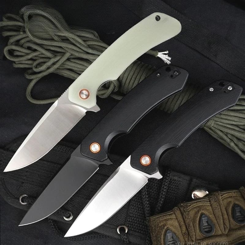 146 Coltello pieghevole da campeggio esterno portatile Lama D2 G10 Maniglia Tasca Sopravvivenza Tattica Caccia Coltelli da cucina Strumenti EDC