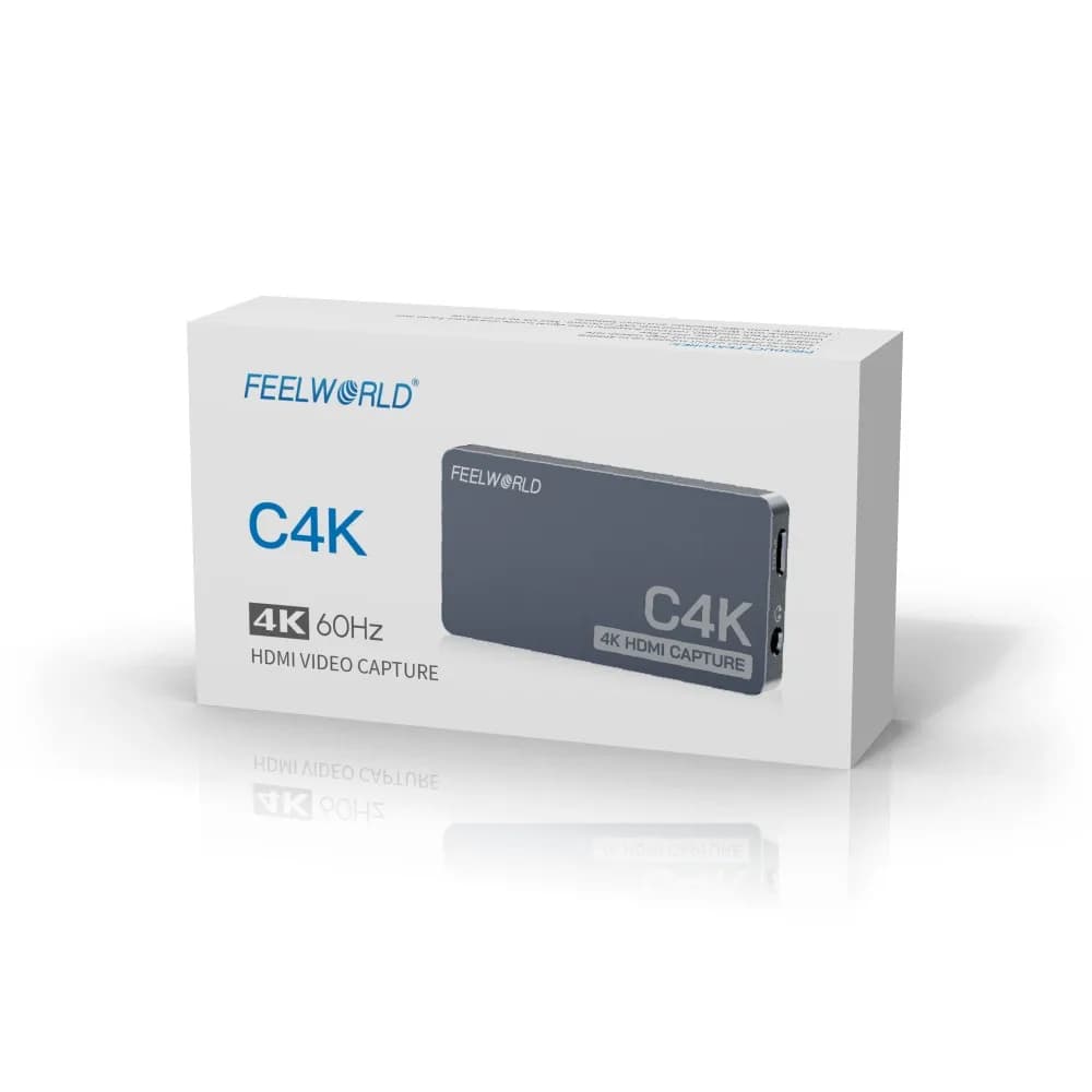 FEEWORLD C4K Scheda di acquisizione plug and play leggera 4K 60 Hz con ingresso e uscita USB-C per streaming di videoconferenze di giochi