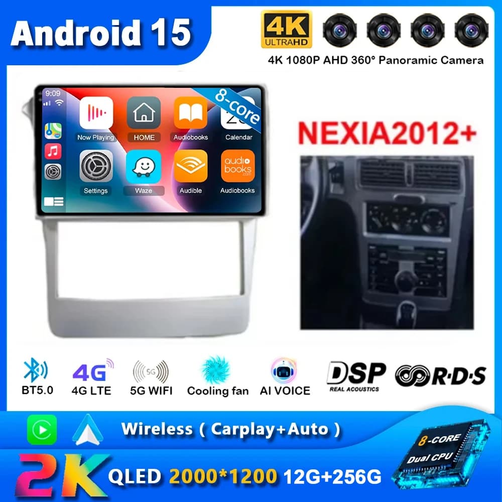 Android 15 Per Chevrolet Nexia 2012 2013 Auto Car Stereo Oled Sreen Bluetooth USB Radio Video Lettore Multimediale Carplay GPS Navi
