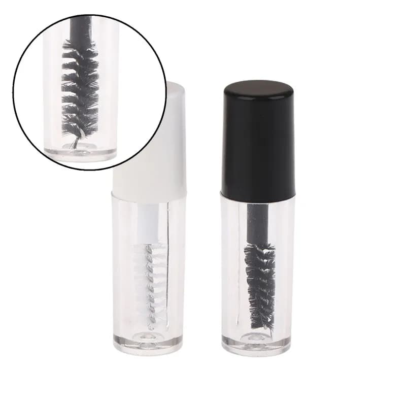 3PCS Vacuum Mascara Pipe with Eyelash Wand Cream Eyelash Cream Growth Solution Container Reusable Bottle Makeup Tool
