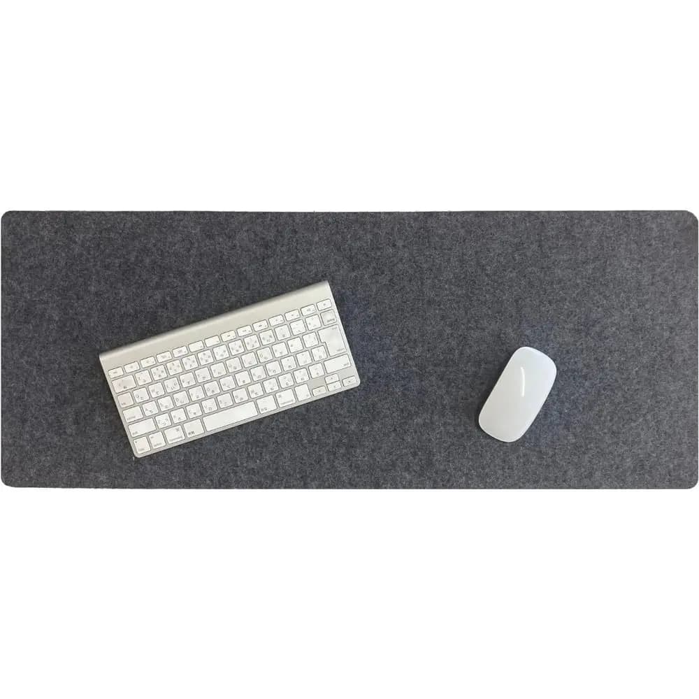 Gaming Accessories, Lana Felt Mouse Mat, Large Write Mat, Keyboard Mat and Anti-slip Mouse, Home and Office Desk Protection