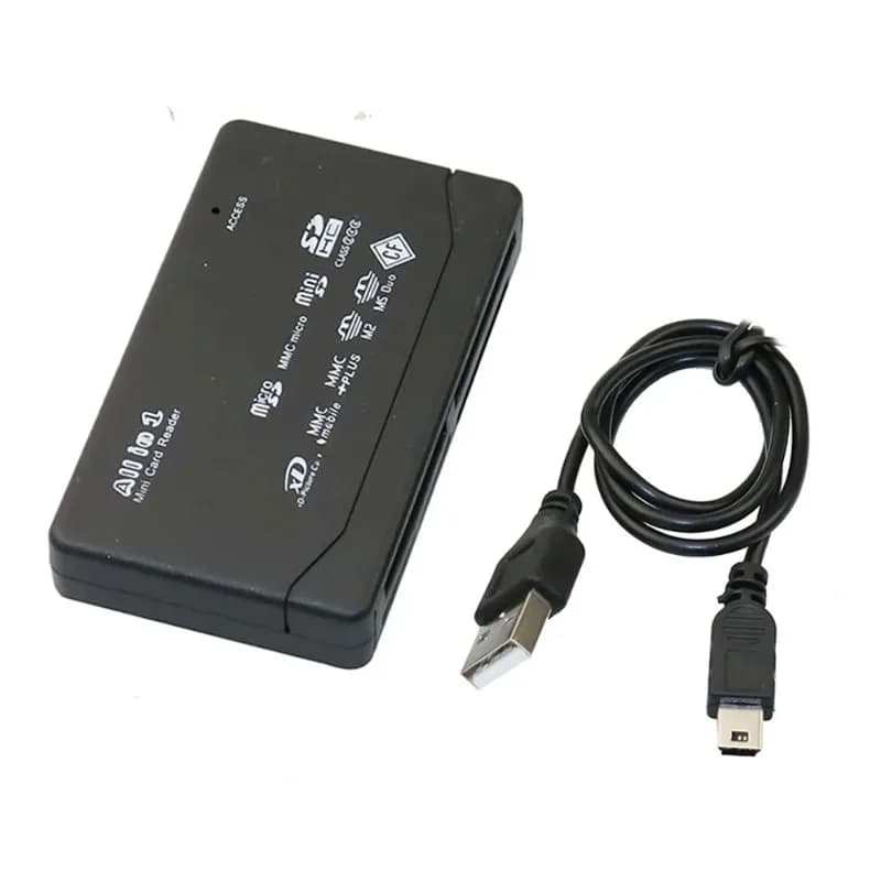 Lettore di schede di memoria tutto in uno Lettore di schede esterno USB SD SDHC Mini Micro M2 MMC XD CF Lettore per MP3, fotocamera digitale