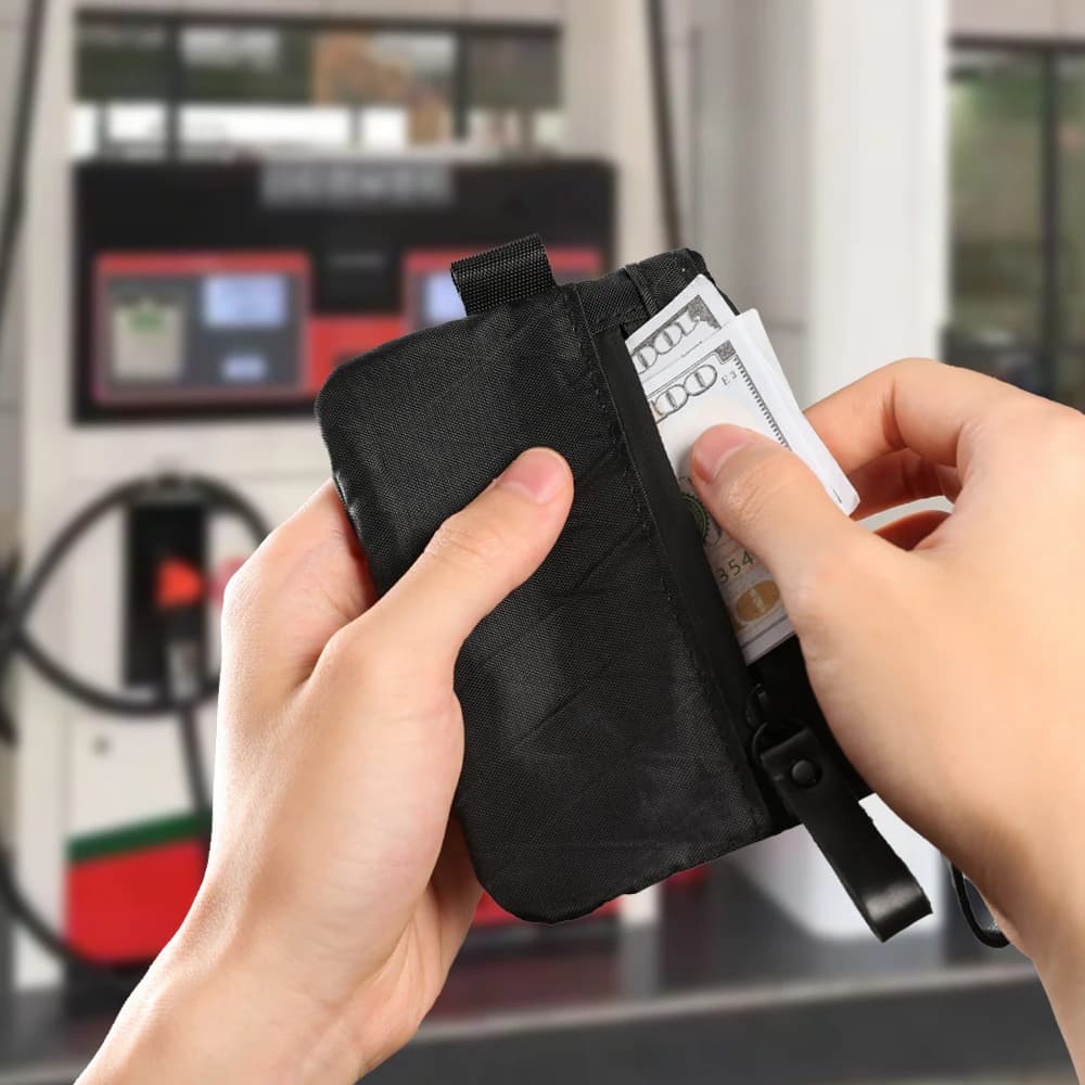 Portafoglio per contanti e carte con blocco RFID X-Pac Zip Pouch - Realizzato con carbonio neutro e resistente alle intemperie