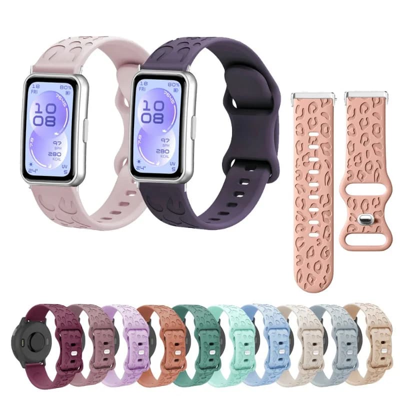 Cinturino in silicone + connettore in acciaio inossidabile per Huawei Band 11/11 Pro NFC Smart Watch con incisione