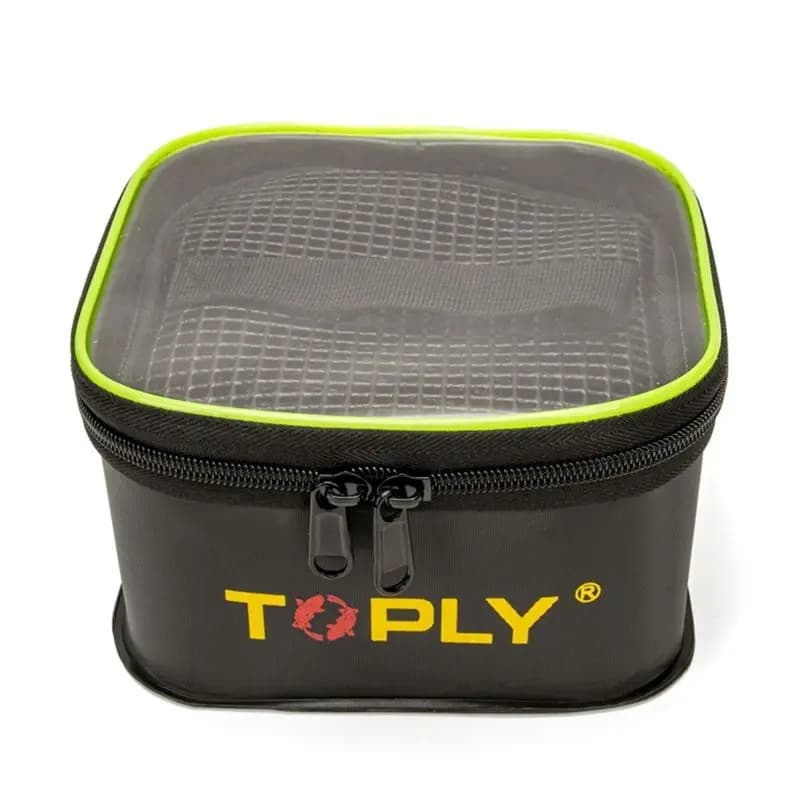 HOES-TOPLY 1 Piece Fish Box Large Capacity Square Storage Bag For Lure Outdoor Camping Hard-Wearing Net Bucket Set