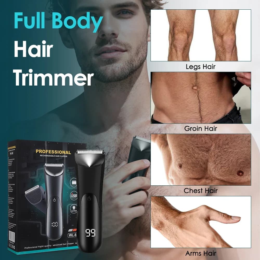 Electric haircut for body inguine for man woman ceramic blade head pubic hair ball razor inguine toe amateur clipper shaving