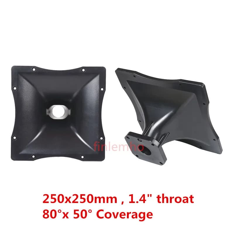 2PC DJ Tweeter Altoparlante Corno 250*250 1.4 Pollici Gola Auto HiFi Per Home Theater Karaoke Mixer Audio Professionale Indirizzo Pubblico