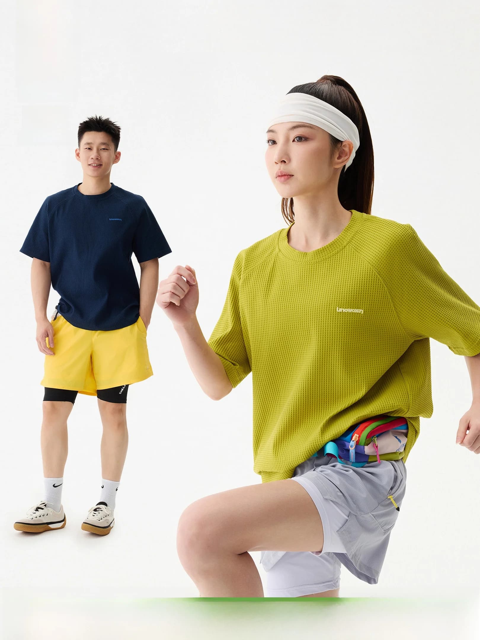 Owox Casual Loose Fit Short Sleeve T-Shirt Thin Half Sleeve round Neck Polyester Summer New Arrival Unisex Polyester Fiber 100%