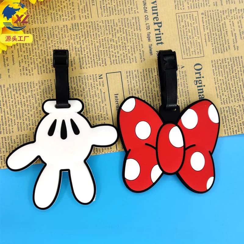 Disney Stitch Paperino Winnie the Pooh Daisy Etichetta per bagagli Etichetta per carte d'imbarco Etichetta portatile