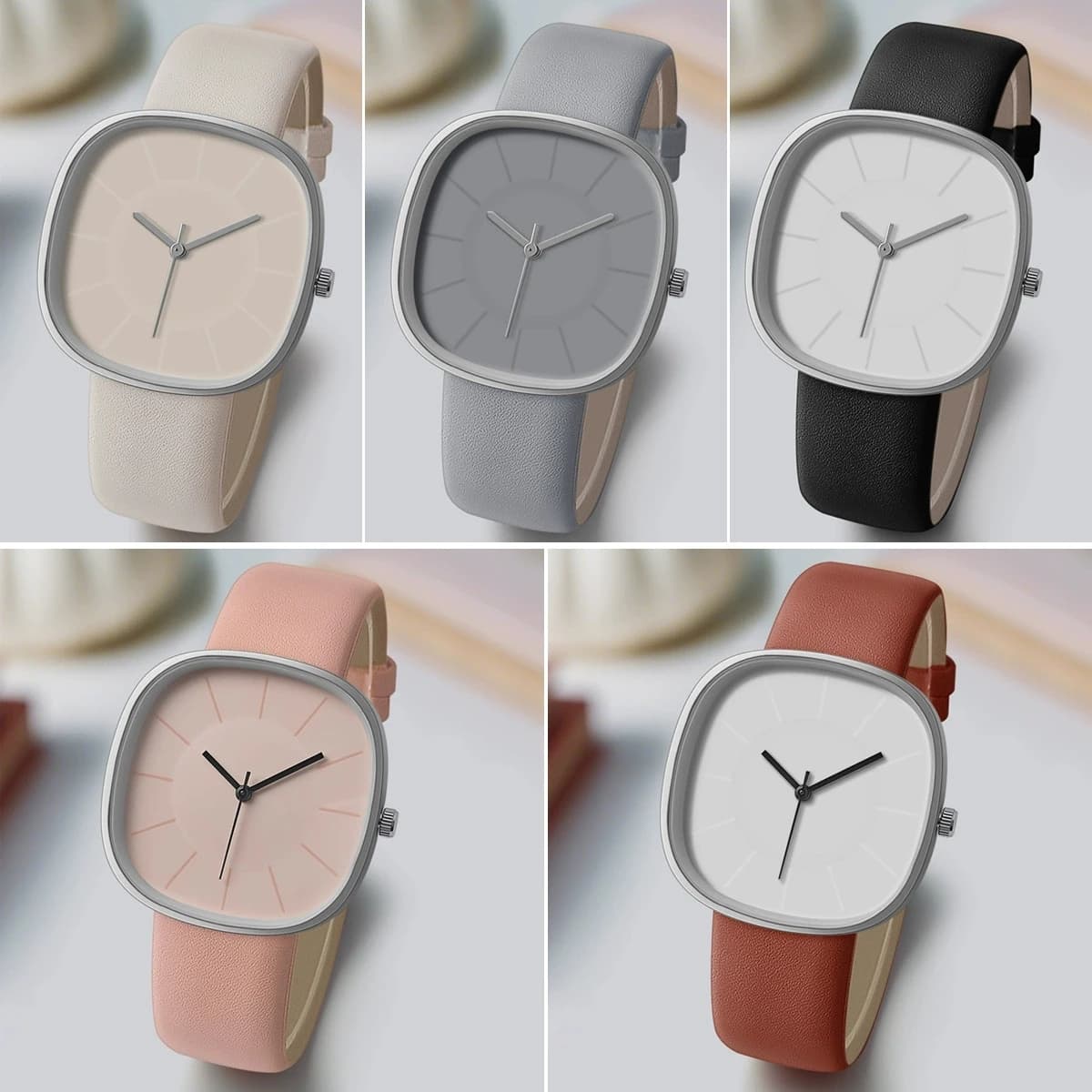 Nuovo Orologio da Donna di Lusso in Pelle Quadrato, Orologi da Polso Casual al Quarzo per Studentesse, Regalo, Reloj Mujer, Orologio Femminile