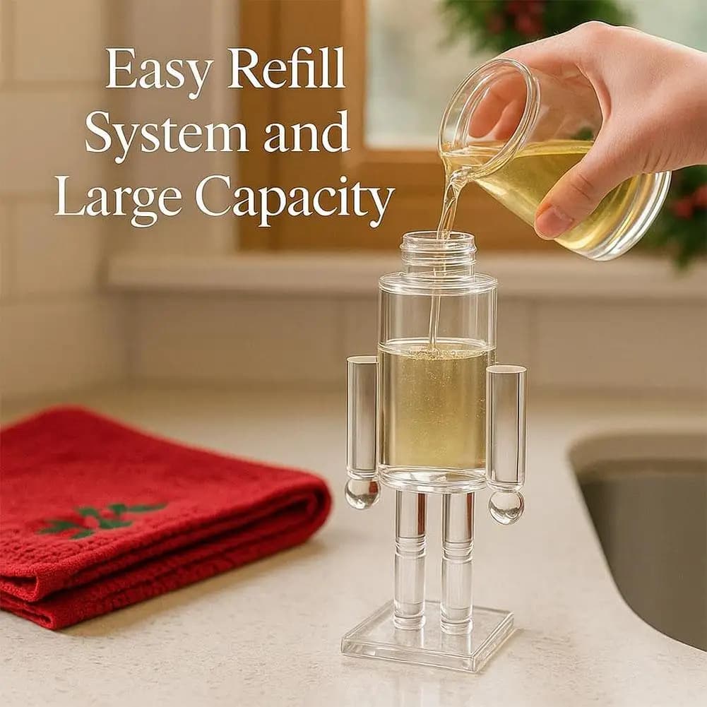 Dispenser da Parete per Gel Doccia e Sapone, Pompa Erogatrice per Detersivo e Bottiglia per Sapone, per Cucina e Bagno D6N8