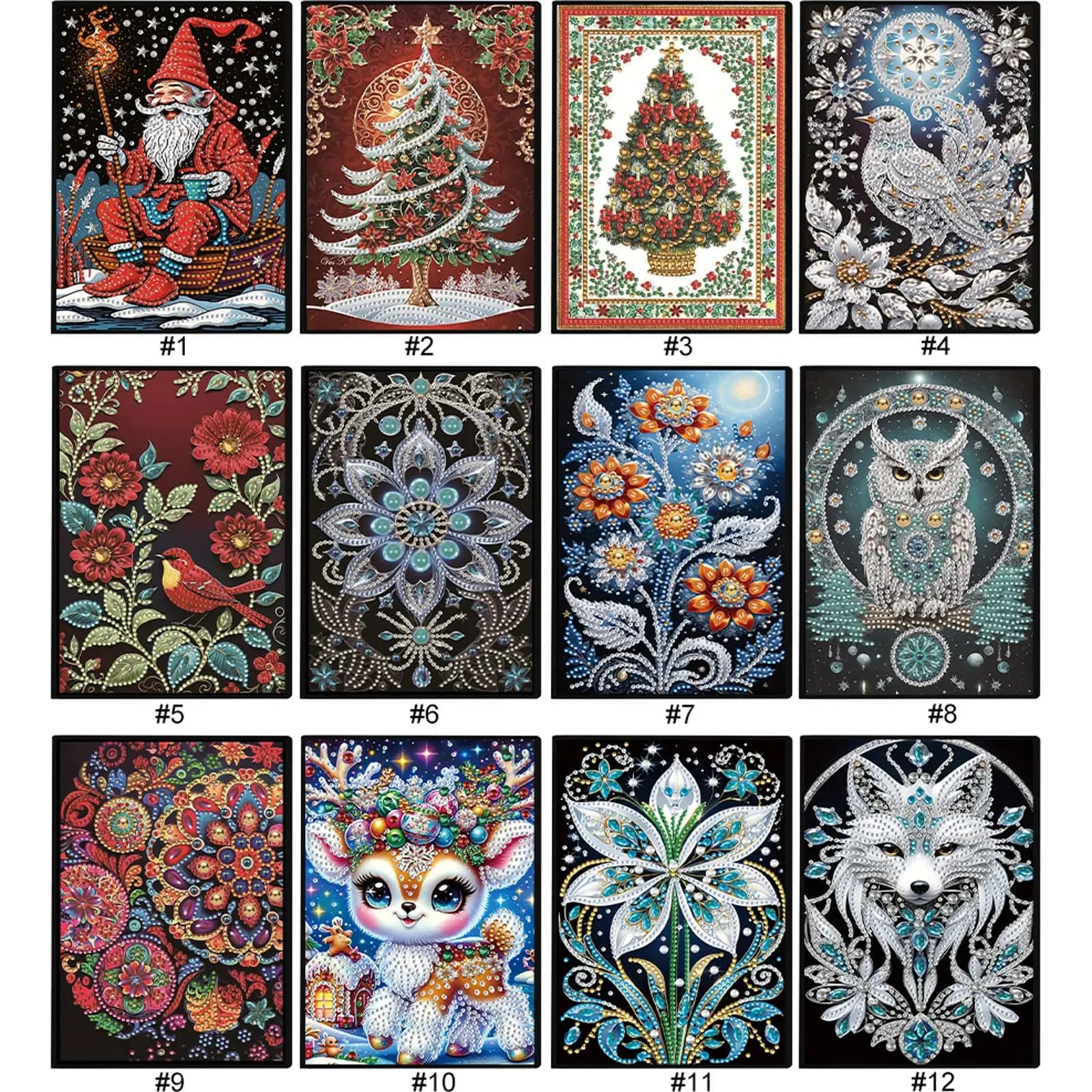 Special Shaped Animal 5D DIY Diamond Art Painting Notebook Kit A5 Diamond Painting Notebooks 50 Pages Crystal Notepad Sketchbook