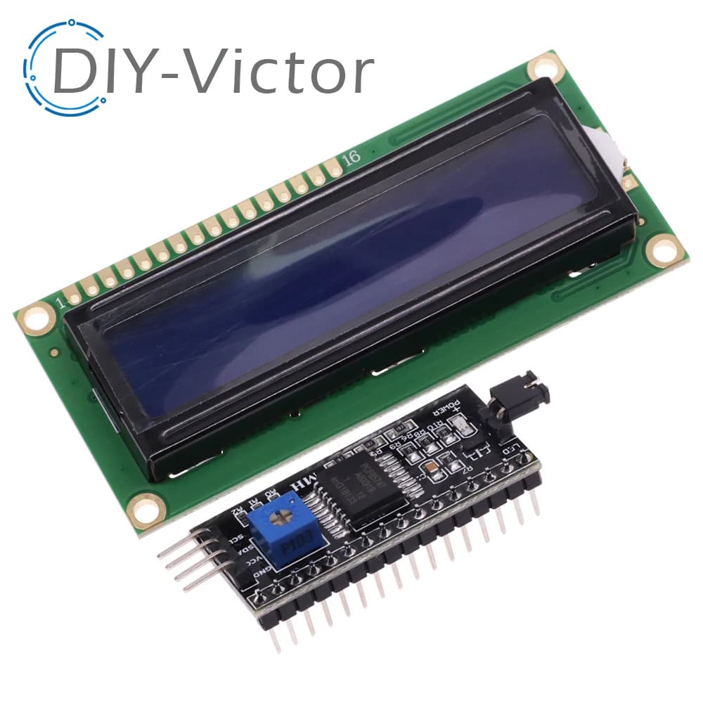 1602 16x2 HD44780 Per Arduino Character LCD /w Modulo adattatore interfaccia seriale IIC/I2C