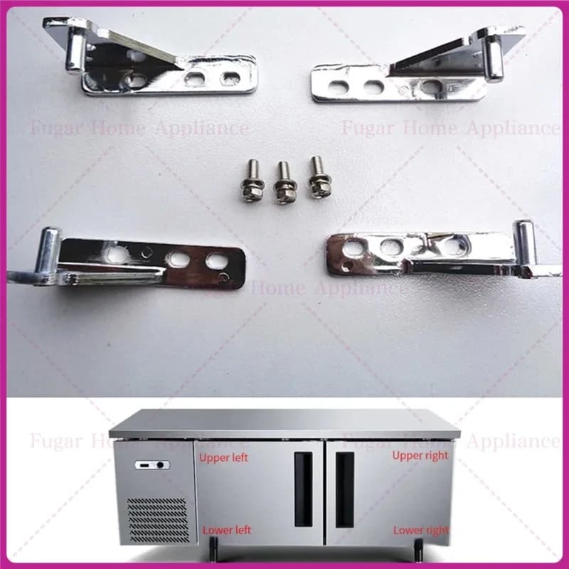 Interasse 35mm Cerniera per frigorifero Accessori da cucina commerciali Sostituzione del congelatore Cerniera per porta del frigorifero Set di cerniere per frigorifero
