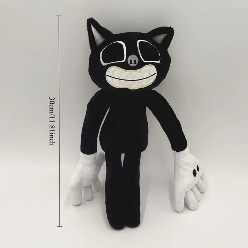2 peluche per cani e gatti - Gatto dalle grandi bocche e mostro viola, morbidi animali di peluche interattivi per alleviare l'ansia