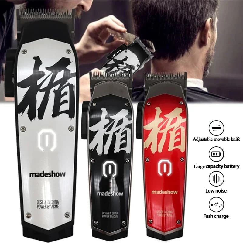 Madeshow M10 Professional Haircuts men's haircuts Adjustable Wireless Haircuts for Barbers Barba Trimmer