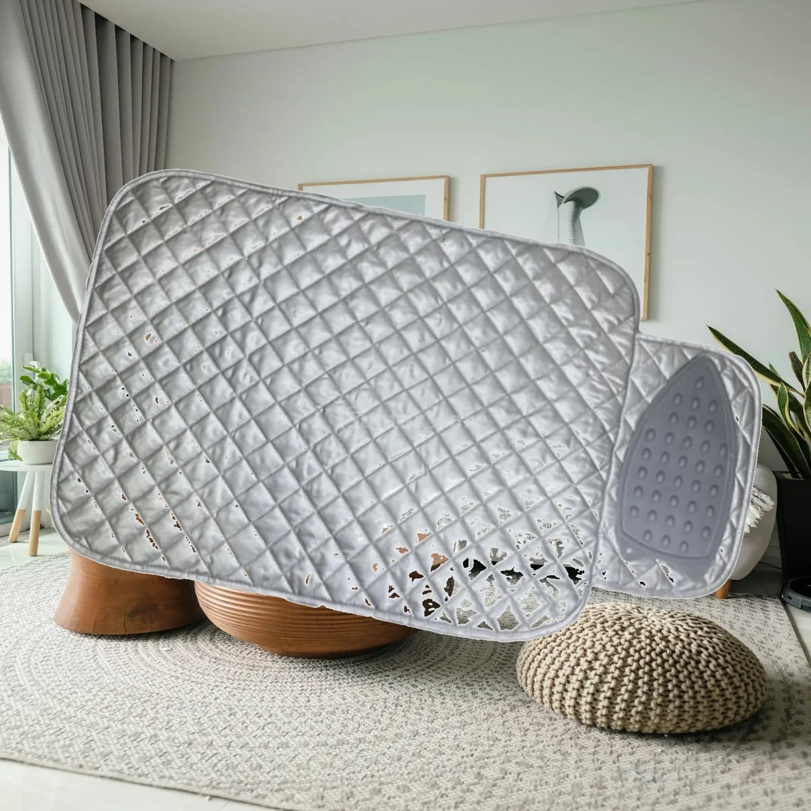 Iron Mat Ironing Mat Thick Anti Scalding Portable for Ironing Board Protective Reusable Large for Quilting Travel