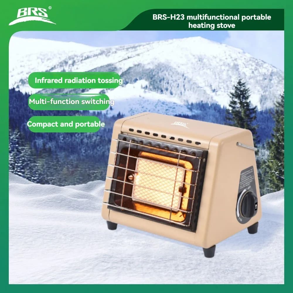 BRS-H23 Outdoor Portable Gas Heater House Tent Heater Energy Saving Camping Heating Stove Gas Saving Heater Fishing Equipment