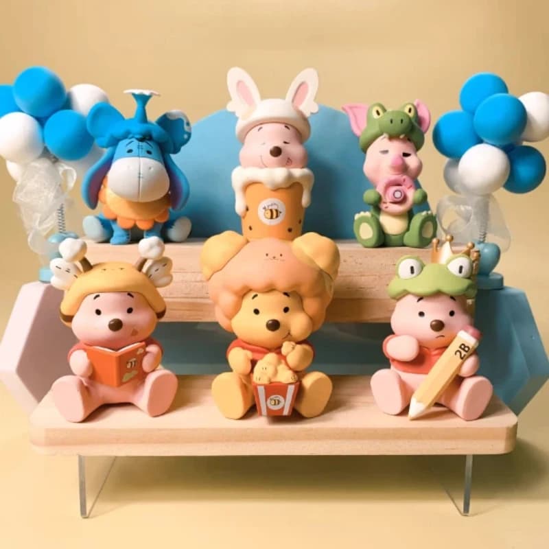 Authentic Spot Bear Blind Box Handmade Pupu Honey Can Pijie Pig Cartoon Doll Desktop Ornament Surprise Festival Gift For Friend