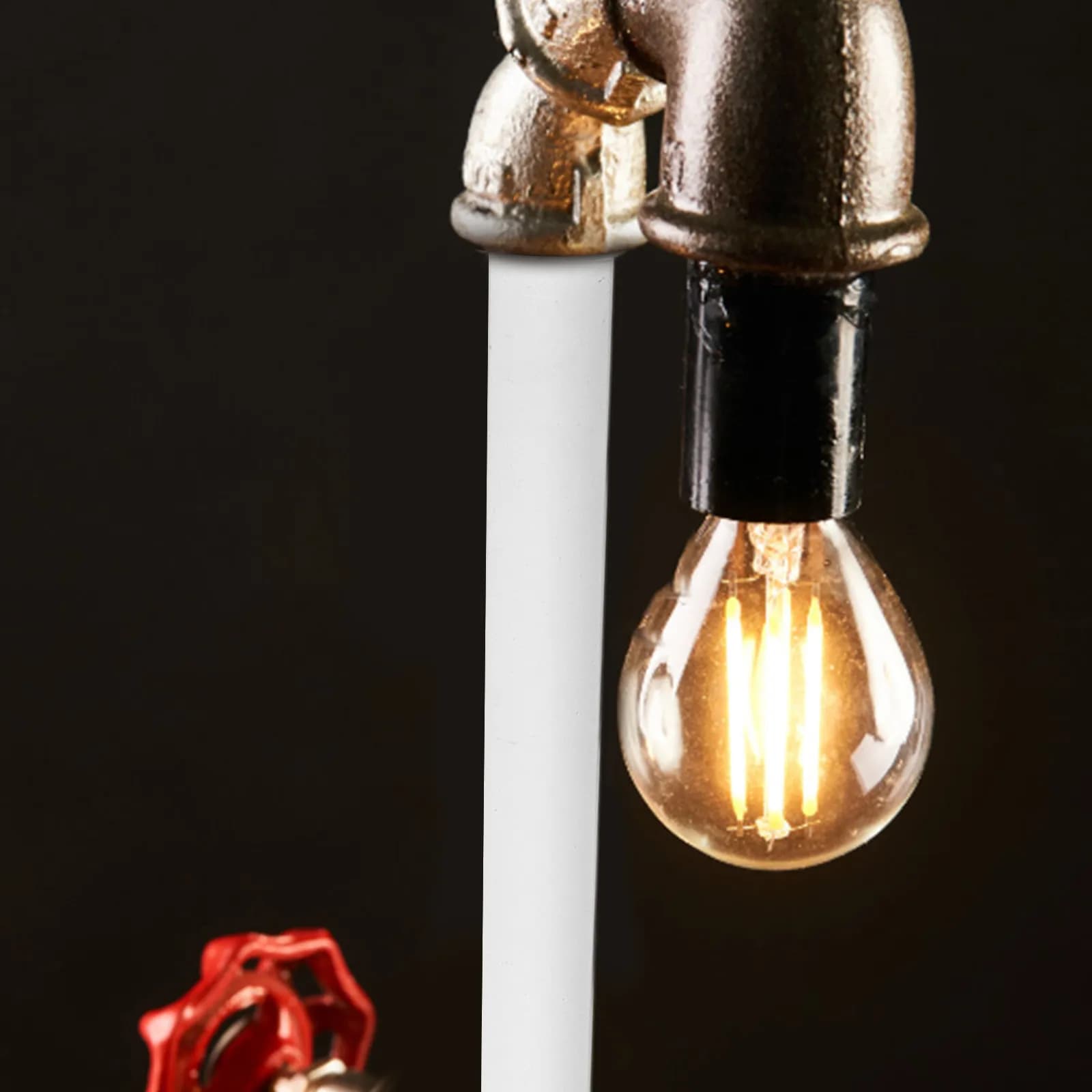 Threaded Lamp Curved Stem Iron Pipe Replacement Part Desk Lamp Repair Lighting Fixture Stem Accessory Lighting Fixture Down Rods