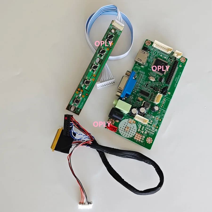 HDMI-Compatible VGA Controller board for B140XW01 V9 B140XW01 V8 B140XW01 V0/V1/V2/V3/V6/VB/VC 1366X768 14" LED panel kit