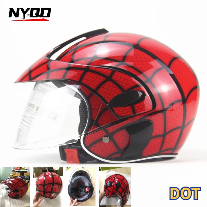 Casco da motore per moto da motocross per bambini Caschi di sicurezza protettivi in cartone per motos comodi