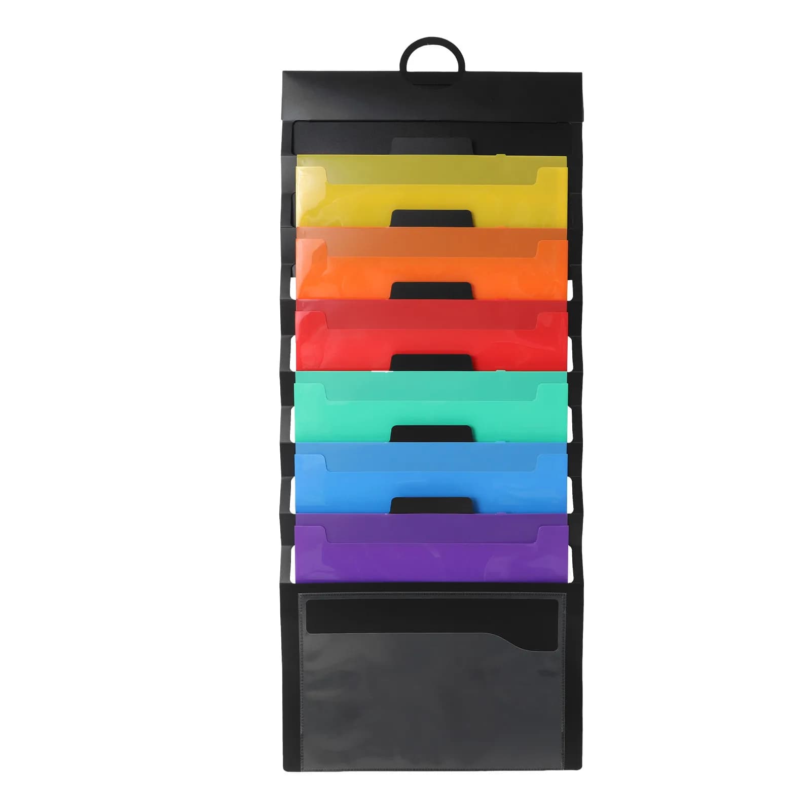 Organizzatore a Fisarmonica a 6 Tasche, Portadocumenti Portatile da Appendere, Porta Documenti da Parete per Ufficio, Aula e Casa