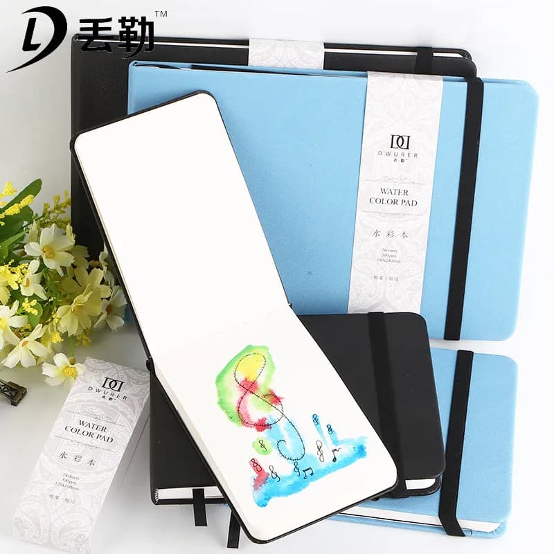 Dorerart Watercolor Notebook for Art Students, Medium Texture Watercolor Paper 300g, Pocket Notebook, Portable Sketchbook, Travel Drawing Book, Beginner's Drawing Notebook