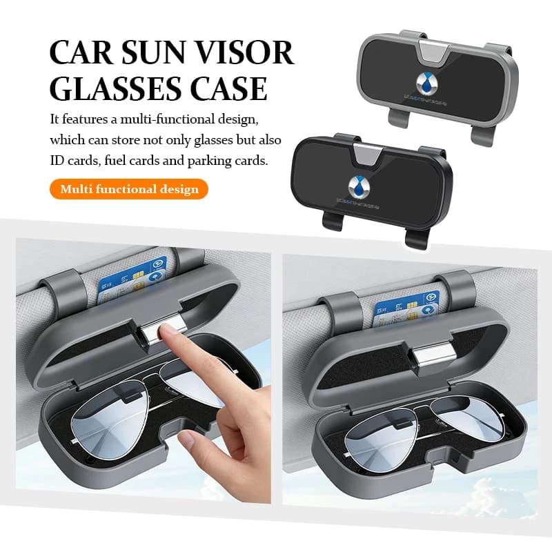 For Denza Car Glasses Case Sun Visor Sunglasses Clip Storage Box Accessories X N7 N8 N9 2025 D9 MPV EV 2018-2022 2023 2024 Dmi