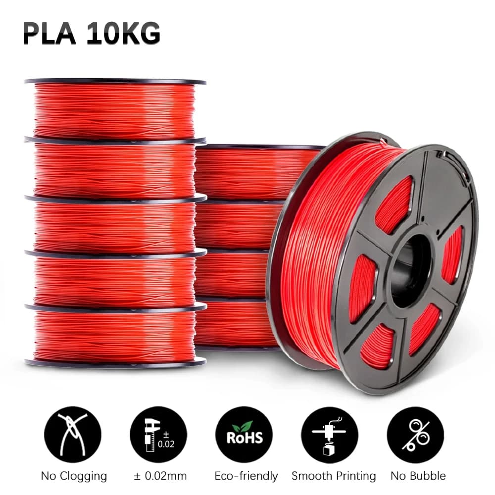 JAYO 3D PETG/PLA Printer Part Meta/PLA/SILK/PLA PLUS/TPU Filament 1.75mm for 10 FDM Rolls 100% No Bubbel Handmade Materials FAI DA TE