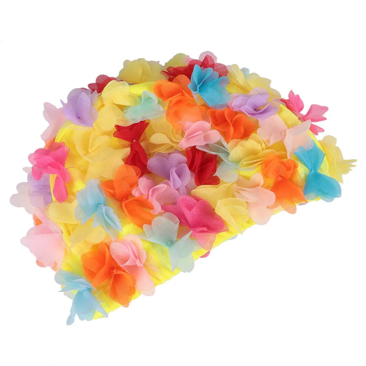 1Pcs Women Swim Cap Comfortable 3D Flower Design Ear Protector Swimming Fashion Beach Pool Accessory Women Swim Cap