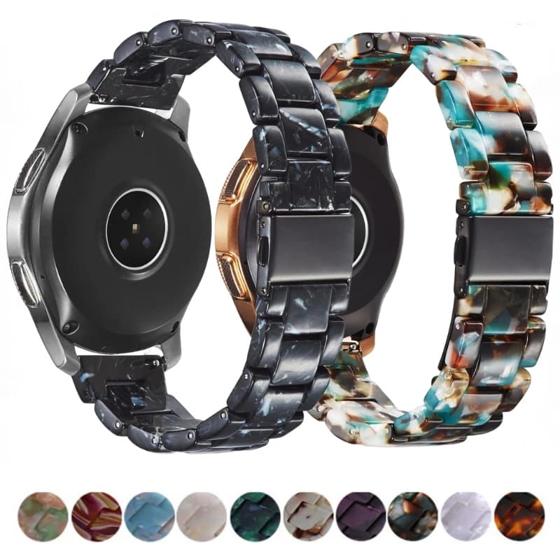 Cinturino in resina 20mm 22mm per Samsung Galaxy Watch 42mm 46mm Active 2 S3 cinturino cinturino per Huawei Huami 46mm 42mm Amazfit