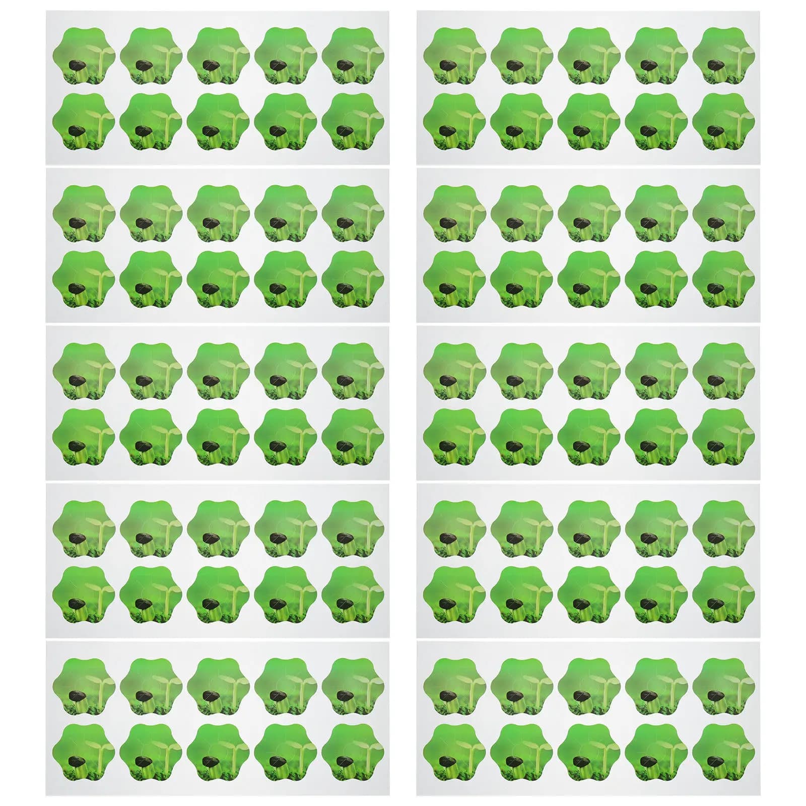10 Fogli di Etichette Intelligenti per Piante Idroponiche, Adesivi in PVC a Forma di Fiore per Vasi di Semi, Etichette Autoadesive per Giardino