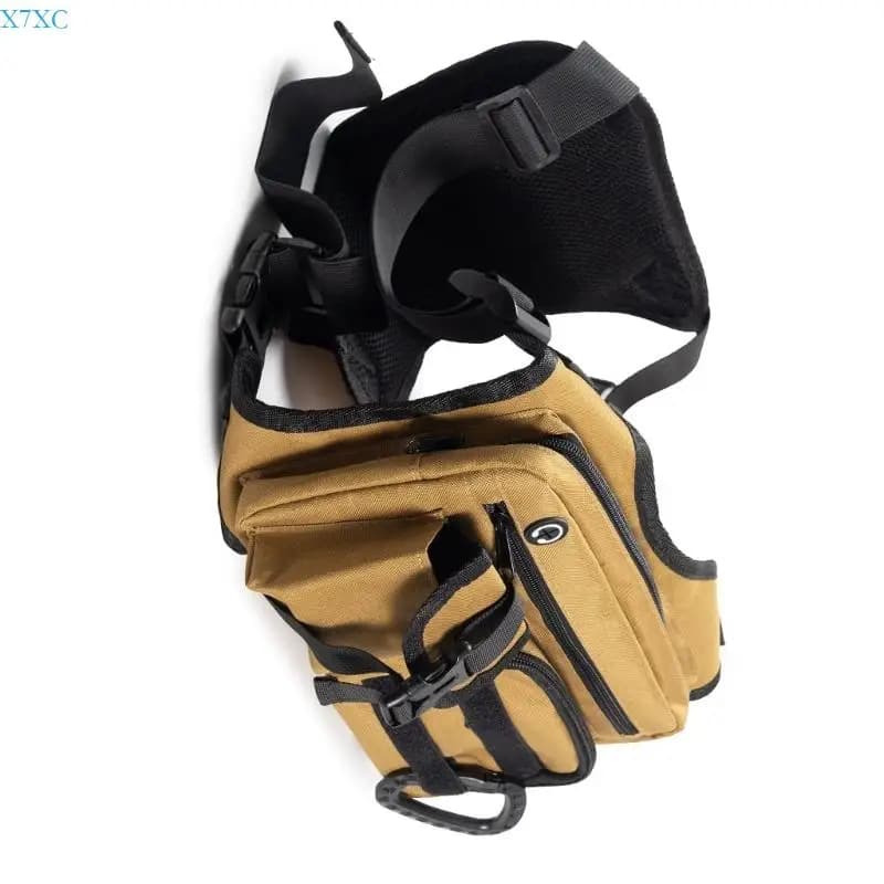 X7XC Zaino pettorale robusto per individui attivi Imbracatura per spalle regolabile Scomparti multipli per riporre oggetti