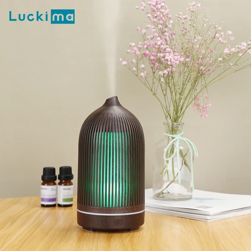 Diffusore di olio essenziale USB per umidificatore ad ultrasuoni a nebbia fredda per l'home Office con Mini diffusore di aromi a luce notturna a LED a 7 colori
