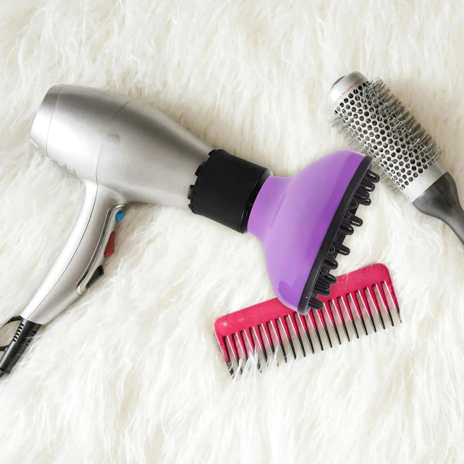 Diffusore Universale per Asciugacapelli, Accessorio Resistente al Calore, Ugello Volumizzante per Asciugatura Rapida, Accessorio per Soffiatore Capelli