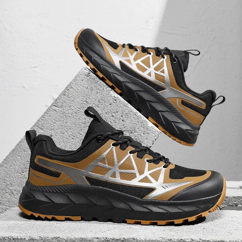 Scarpe Sportive da Uomo Comode e Traspiranti con Larghezza Extra per Piedi Larghi, Allacciate, per Lavoro Quotidiano e Corsa, con Suola Leggera ed Elastica