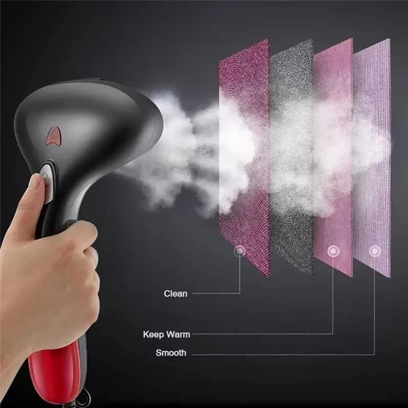 ABBZ-Portable Home Hand Garment Iron Steamer 1500W Fabric Steam Iron For Clothes Traveling Household Cleaner Power US